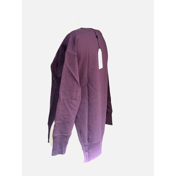 Universal Standard Split Hem Long Sleeve Crewneck Sweater Sz 4XS Purple (00-0 XS - Picture 8 of 11